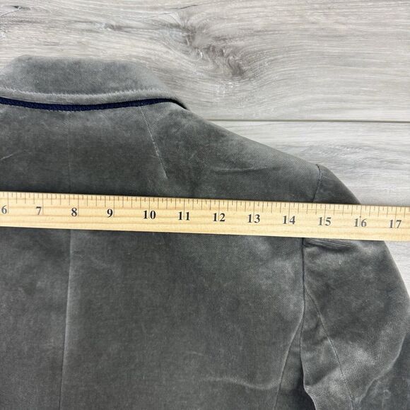 J Crew Schoolboy Blazer Velvet Academia Smart Business Career Wear sz 6 Tall - Picture 5 of 8